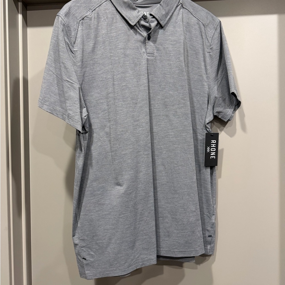 Rhone Men's Light Gray Polo Shirt